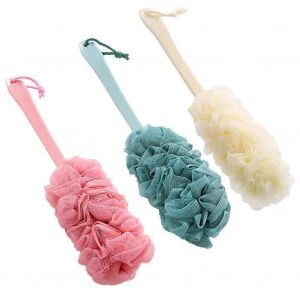 Paquet De 3 Brosse Pour Le Corps De Douche À Long Manche Nettoyant Pour Le Dos Nettoyant Pour Le Dos Épurateur De Dos Luffa Exfoliant - Neuf