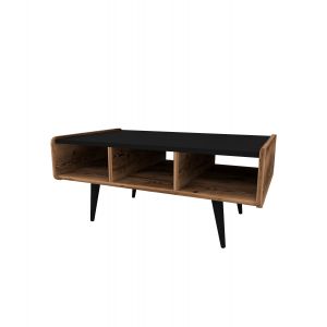 Table basse en bois "Line " - 90 x 56 x 40 cm - Noyer clair - Neuf