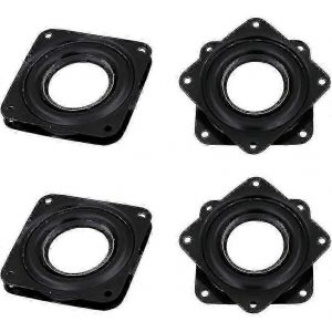 4 Pcs Plaque Pivotante Rotative Carrée,Roulement De Plaque Tournante Lazy Susan Avec Bille D'acier - Neuf