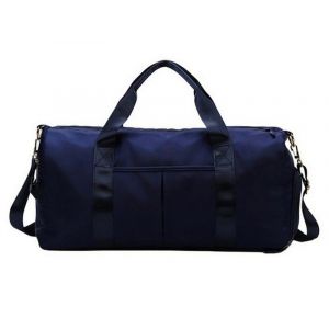 Sac de sport bleu marine et organiseur de toilette avec compartiment &agrave; chaussures et s&eacute;paration humide/sec - Neuf