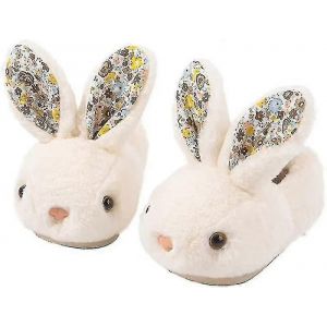 Filles Toddler Pantoufles Garçons Maison Chaussures Pour Les Petits Enfants Mignon Avec Conception De Lapin En Peluche Pantoufles D'intérieur Antidérapant-8.5-9 Toddler - Neuf