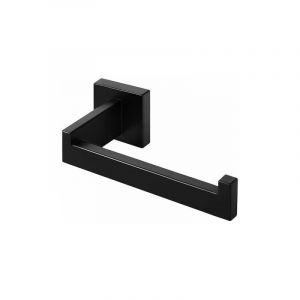 Porte-papier toilette noir, porte-rouleau en acier inoxydable, porte-papier toilette pour salle de bain et cuisine - Neuf