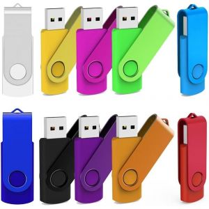 Clé Usb 8Go Lot De 10,Mémoire Stick Usb 2.0 Clef Mémoire 8Go Clés Usb Pivotantes Flash Drive Pendrive Jump Drive Couleurs Multiples - Neuf