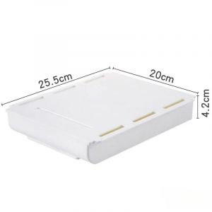 Melbox De Rangement Auto-Adhésif Pour Crayon De Maquillage,Bureau,Caché,Sous-Tiroir,Nouveau,1 Pièce.White L. - Neuf