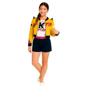 D&eacute;guisement Chanteuse Kpop Fille - Taille: 10 &Agrave; 12 Ans (142-148 Cm) - Neuf