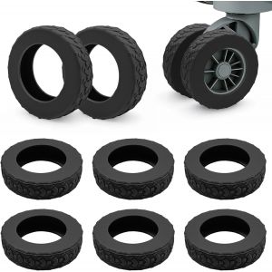 KALANKA-8 Pi&egrave;ces de Prot&egrave;ge Roues de Valise, Housses de Roulettes de Valise, Couvertures Protectrices de Roue en Silicone pour Chaises de Bureau,Bagages,Etc - Neuf