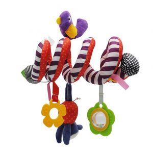Jouet De Voyage Et Berceau En Spirale Wimmer Ferguson Tiger Pour Bébé Avec Hochet, Miroir De Découverte Et Anneaux De Dentition - Neuf