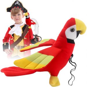 Accessoires De Déguisement De Pirate Perroquet Empaillé, Accessoire De Perroquet De Pirate, Modèle D'épaule De Perroquet, Pour Halloween-Accessoires De Pirate, Cosplay[App8811913] - Neuf