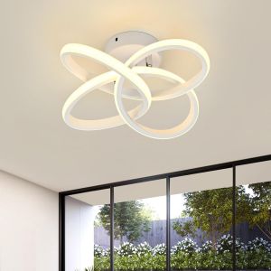 Ulteronixshop-Plafonnier Led,Moderne Lampe De Plafond 36w 3900lm,Acrylique Luminaire Plafonnier,Lampe De Lustre Pour Couloir Coucher Salle De Bains Cuisine Salon Maison,Porche Ext&eacute;rieur,Blanc Chaud 3 - Neuf