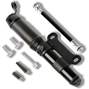 Asfasfq-Mini Pompe À Vélo 140 Psi - Adaptée Aux Valves Presta Et Schrader, Légère En Alliage D'aluminium, Portable Pour Vtt, Bmx, Moto, Balle - Neuf