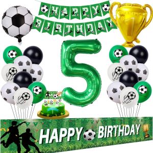 Ballon De Football 5 Ans Anniversaire Vert Football 5 Ans Anniversaire Fond 5 Ans Gar&ccedil;on Football Ballon Foot 5 Anniversaire Gar&ccedil;on Ballon 5 Ans Football F&ecirc;te Gar&ccedil;on 5 Ans Football Ballon - Neuf