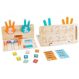 Jouet d'apprentissage de la taille d'une paume, jeux d'activit&eacute;s sensorielles et motrices fines pour les tout-petits scolaris&eacute;s &agrave; domicile, mod&egrave;le double face - Neuf