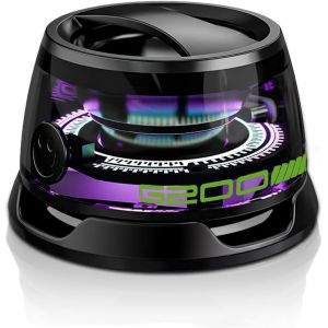 G200 Mini Haut-Parleur Bluetooth Magn&eacute;tique Avec Lumi&egrave;res Led Portable Sans Fil Support De T&eacute;l&eacute;phone Haut-Parleur De Jeu Avec Adsorption Magn&eacute;tique Surfaces M&eacute;talliques Pour Magsafe Voyage No&euml;l - Neuf
