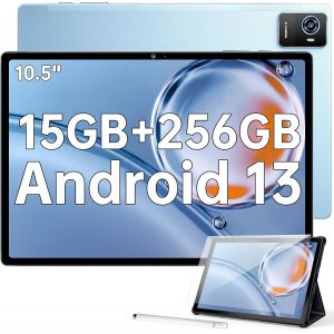 CHECARZHN--NO1-Okt3 Tablette Tactile Android 13 - Tablette 10.51 Pouces 2024,15+256Go(2To Tf) Tablette Gaming, 8250Mah/5G Wifi/Bt5.0 Tablette Pc,1200 * 1920 Fhd,16Mp+8Mp, Dual 4G Tablette/Otg/Face Id/Gps - Neuf