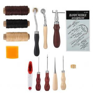 Kit d'outils de couture multifonctionnels faits a la main pour l'artisanat du cuir - Neuf