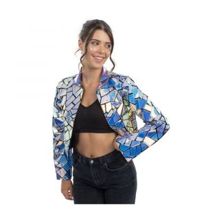 D&eacute;guisement Veste Miroir Holographique Sc&egrave;ne Femme - Neuf