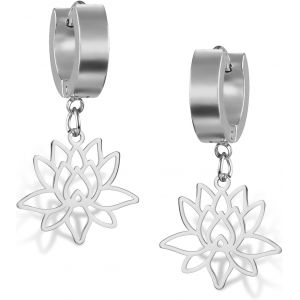 Kal-Collier Avec Pendentif Fleur De Lotus En Acier Inoxydable Unalome - Collier Ras Du Cou - Symbole Chakra - Géométrie Hindoue - Bijou Spirituel - Cadeau Pour Homme Et Femme - Neuf