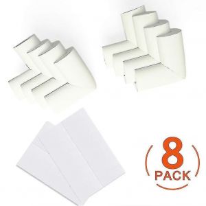 [Paquet De 8] Protecteur D'angle De Table En Mousse Souple Sécurité Pour Bébé Protecteurs D'angle Anti-Choc À Angle Droit Avec Adhésifs Puissants Pour Les Tables Et Tout Meuble Pointu - Neuf