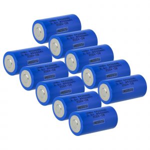 vhbw 10x Piles au lithium ER26500 (Size C) - Piles primaires (8500mAh, 3,6V, Li-SOCl2) - Neuf