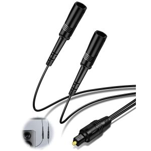 MEVRONISSHOP-Cable Optique Audio Num&eacute;rique Toslink 1 Entr&eacute;e Vers 2 Sorties, C&acirc;ble Audio Optique pour Home Cin&eacute;ma, Lecteur DVD, T&eacute;l&eacute;viseur, 0,3 m (1 M&acirc;le Vers 2 Femelles) - Neuf