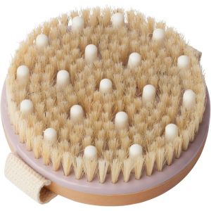 Brosse exfoliante pour le corps sec - Poils de sanglier et nodules de massage pour peau sèche, circulation sanguine, - Neuf