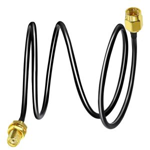 Câble d'extension SMA RG58 3.3ft (1M) SMA mâle à SMA femelle Câble coaxial 3G 4G LTE Antenne WiFi LAN sans fil Câble d'assemblage coaxial RF à faible perte Radio CB - Neuf