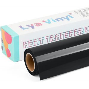 Teppd-U2013 Rouleau De Vinyle De Transfert Thermique Htv Pour Cricut, Silhouette Cameo, Pour La Création De Vêtements, Sacs Et Autres Produits Textiles, 30,5 Cm X 3 M, Noir - Neuf