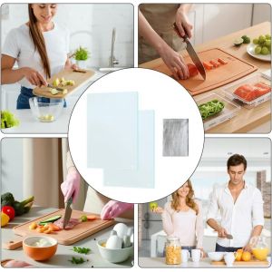 Senior-2 Planche A Decouper En Verre, Rectangulaire Planche &Agrave; Decouper, Cutting Board, R&eacute;sistant &Agrave; La Chaleur R&eacute;sistant Aux Rayures, Antid&eacute;rapante, Solide, Pour Comptoir De Cuisine,Table (20[L735] - Neuf