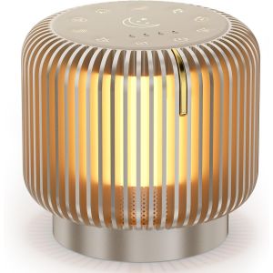 Veilleuse B&eacute;b&eacute;, Haut-Parleur Bluetooth Avec Lumi&egrave;re, Veilleuse Bruit Blanc Bebe, Musique Relaxante, Fonction Minuterie Et M&eacute;moire,La Chambre D'enfant Et Les Voyages - Neuf