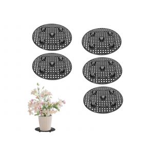 Lot de 5 supports pour pots de fleurs, utilisables &agrave; l'int&eacute;rieur et &agrave; l'ext&eacute;rieur. - Neuf