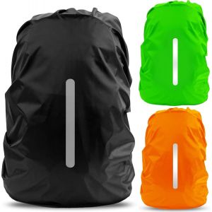 Jgd-3 Pi&egrave;ces Housse Sac &Agrave; Dos, Housse Sac &Agrave; Dos Anti Pluie , Housse Sac &Agrave; Dos R&eacute;fl&eacute;chissante, Anti Pluie Poussi&egrave;re Sac &Agrave; Dos, Housse De Pluie Pour Sac &Agrave; Dos, Pour Randonn&eacute;e, D&eacute;butants, Cyclisme, 16-5 - Neuf
