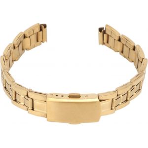 Kal-Bracelet De Montre En Acier Inoxydable À Dégagement Rapide ¿ Bracelet À Boucle À Double Verrouillage (Or) Pour Homme Et Femme - Neuf