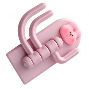 Adorable lapin auto-adhésif crochet de porte murale pour la rotation des clés - sans perforation - Neuf