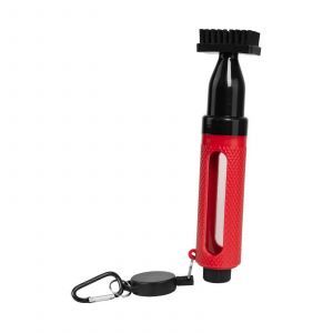 Club De Golf De Nettoyage De La Brosse Avec Le Vaporisateur Portable Groove Outil De Nettoyage De Jet D'eau, Brosse Pour Les Femmes, Noir Rouge - Neuf