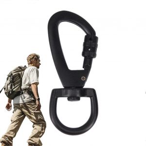 Drapeau Clips pour Indicateur de D&eacute;fauts, Heavy Duty Black en Alliage de Zinc de mousquetons, de l'Escalade, les Yeux s'enclenche, Pivotant de Verrouillage Trousseau Clips - Neuf