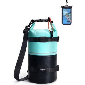BLAZEFLUX-ECOHUB Sac etanche impermeable femmes hommes 5L 10L 20L sac a dos leger voyage kayak randonnee etui telephone etanche - Neuf