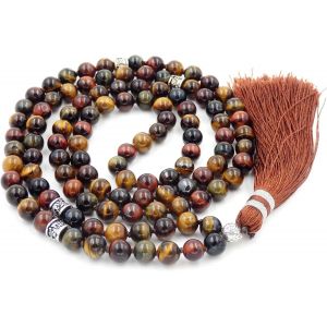 Trahoo-Fukugems Mala Tibetain 108 Perles Collier Pour Femmes Homme Mala Pierre Bracelet Bouddhiste Méditation Collier - Neuf