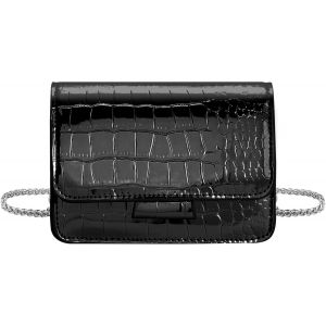 RFCBC-Petit Sac à Bandoulière Élégant avec Chaîne Femme, Cuir PU Petit Sac à Main Soirée y2k Mini Clutches Portefeuille pour Noël, Mariages, Habillé - Neuf