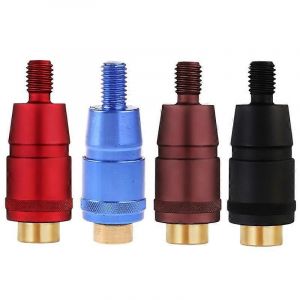 1pc Connecteur De Canne &Agrave; P&ecirc;che 8mm Vis Filet Pour Adaptateur De T&ecirc;te P&ecirc;che Atterrissage Trempette En Alliage D'aluminium Pi&egrave;ces De Tige De Filet - Neuf