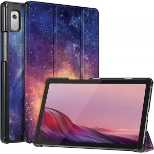 Coque Pour Lenovo Tab M9 2023 9 Pouces (Tb310xu /Tb310fu)-&Eacute;tui Rigide Pliable Housse Fine Et L&eacute;g&egrave;re Sommeil/R&eacute;veil Automatique,Galaxie - Neuf