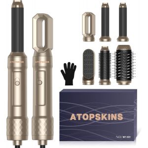 Airstyler Soufflante 6 En 1 Airbrush Set, Mulit Hair Styler Chauffante Brushing Et 1000w Seche Cheveux, Boucleur A Air, Lissante Chauffante,Thermal Brush, Coiffante - Neuf