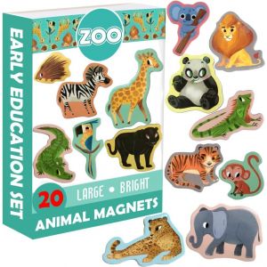 MDY-20 Magnet Enfant Zoo - Aimant Animaux - Aimant Frigo Enfant - Animaux Magnetique - Jeux Aimanté Enfant - Magnet Frigo Enfant - Jeux Magnetique Enfant - Jouet Enfant 3 Ans - Neuf
