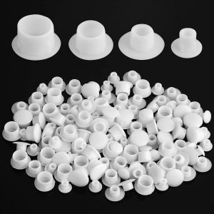 YEMAESRE-LotDe 120 Capuchons Pour Trous De Perçage - 5 Mm/6 Mm/8 Mm/10 Mm - Blanc - Pour Vis Et Meubles - Couleur Blanc - Neuf