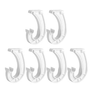 Supports de tringle de penderie robustes en forme de J,6 pi&egrave;ces - Neuf