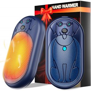 JGD-Chaufferette Main Reutilisable 2 Pack, 6000 mAh Chauffage Portable Chauffe Main Rechargeable, Chaufferette Electrique Main, Cadeaux de No&euml;l pour l'ext&eacute;rieur/Camping/Chasse - Neuf