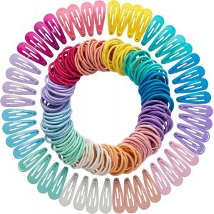 120 Barrettes Et &Eacute;lastiques Pour Cheveux - Pour Enfants - Bijoux De Cheveux Dans Une Bo&icirc;te De Rangement Pratique - Dans De Nombreuses Couleurs - Neuf