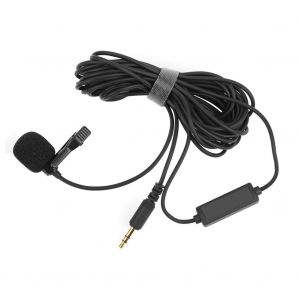 COMICA V01CP Microphone omnidirectionnel a pince pour collier 3,5 mm en TPE pour camera/cameras de sport GoPro utilisant 6,5 m - Neuf