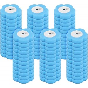 ChenQuanSarl-Lot De 72 Têtes De De Toilette À U Unique - Tête Éponge De Rechange À 360 ° - Pratique Pour Salle De Bain Et Cuisine (Parfum Marine) - Neuf