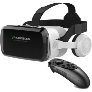 Casque De R&eacute;alit&eacute; Virtuelle 3D Compatible Avec Iphone 15 16 Pro Max Mini X R 11 12 Samsung 4,7-6,7"" Android Lunettes De R&eacute;alit&eacute; Virtuelle 3D Pour Films Et Jeux Vid&eacute;o Imax Avec T&eacute;l&eacute;commande[Z577] - Neuf