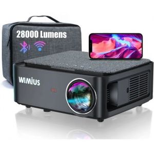 Projecteur 4K 35000Lm Wifi/Bt - 1080P Fhd - Zoom 50% - Pour Home Cin&eacute;ma/Ext&eacute;rieur - Phone/Ps5 - Neuf